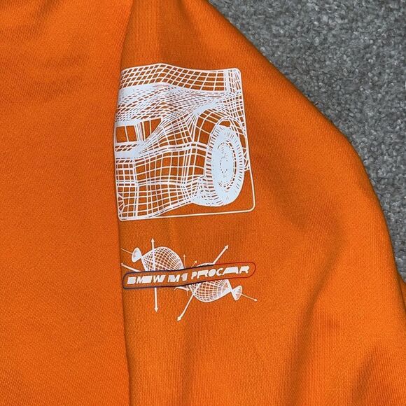 New Vibrant Orange Puma BMW Motorsport MMS Street Hoodie Hooded sweatshirt XXL - Picture 6 of 8